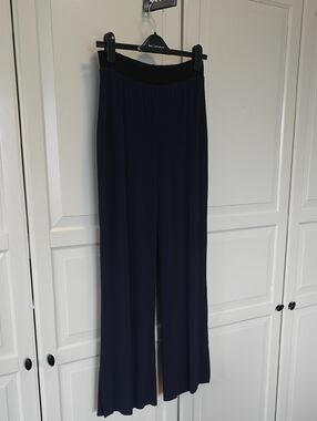 Iris Setlakwe Navy Wide-Leg Pull-On Pants